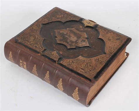 Lot Detail Antique Leather Bound Holman Holy Bible