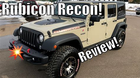 2017 Jeep Wrangler Rubicon Recon Edition Review Youtube