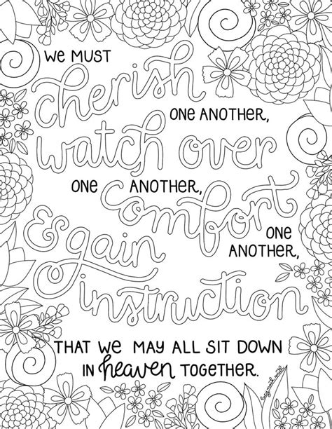 An Adult Coloring Book Page With The Words We Must Be One Another And