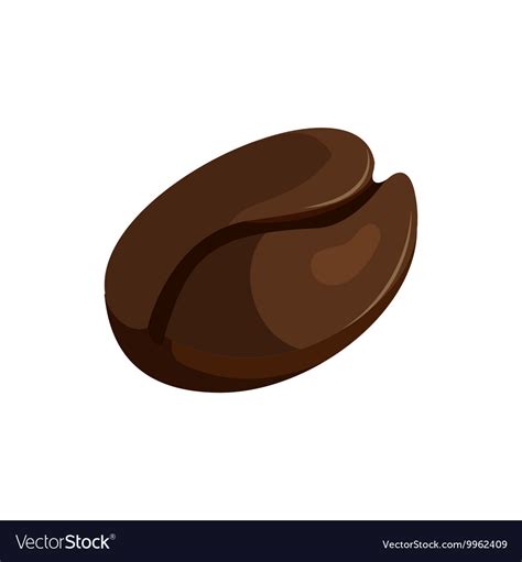 Coffee Bean Icon Cartoon Style Royalty Free Vector Image