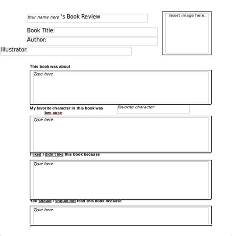 10 Book Review Templates Pdf Word Sample Templates