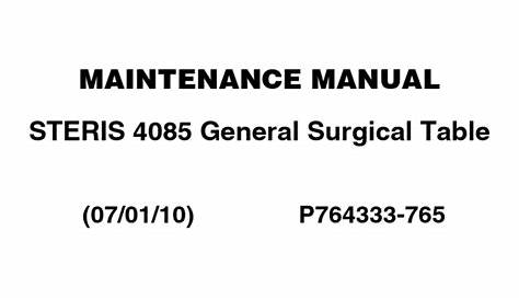 steris 3085 service manual