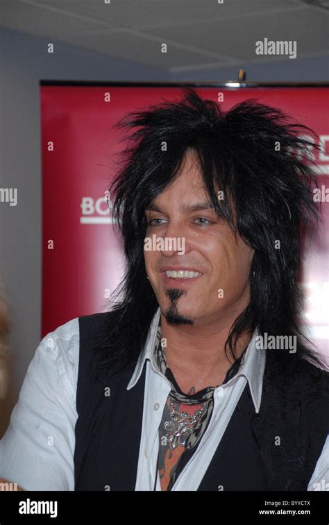 Nikki Sixx Bassist And Songwriter For Rock Band Motley Crue Signs Copies Of His New Book The