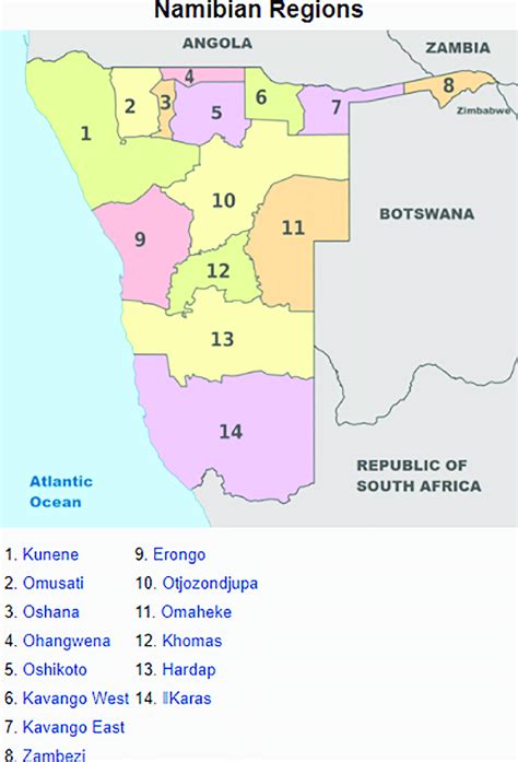 Namibian regions... | Download Scientific Diagram