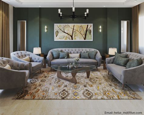 Our company can meet all your needs for home furnishings through various style options that can be customized to suit your taste. Living-room (Egypt) on Behance