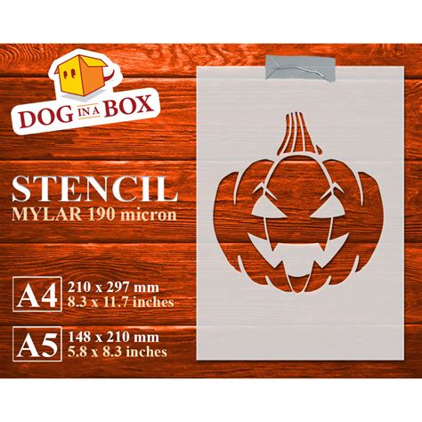 Visual Arts Strong Reusable High Quality Halloween Pumpkin Stencil