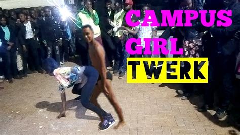 Kenyan Twerk University Girl Twerk To Jasper Murume In Campus Youtube