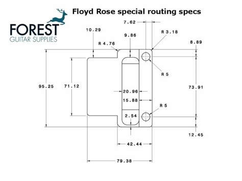 Floyd Rose Routing Template Floyd Rose Special Series Frts1000 Tremolo