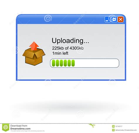 Uploading File Browser Window Stock Vector Illustration Of Upload