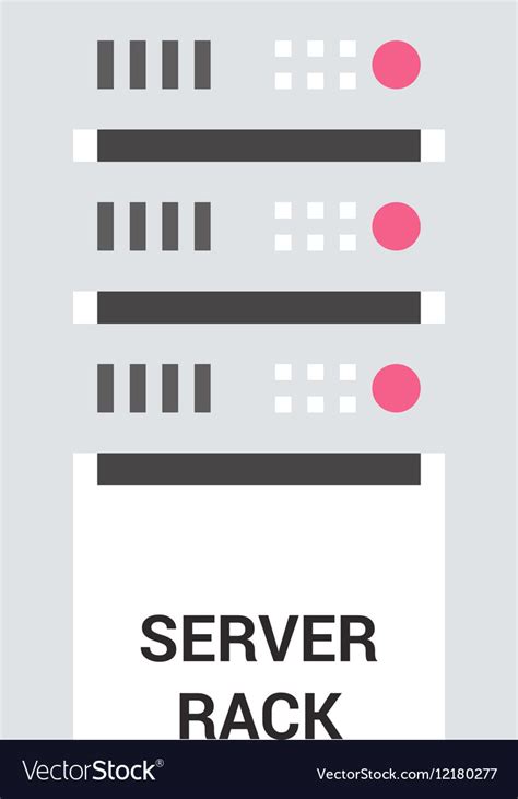 Server Rack Icon Royalty Free Vector Image Vectorstock