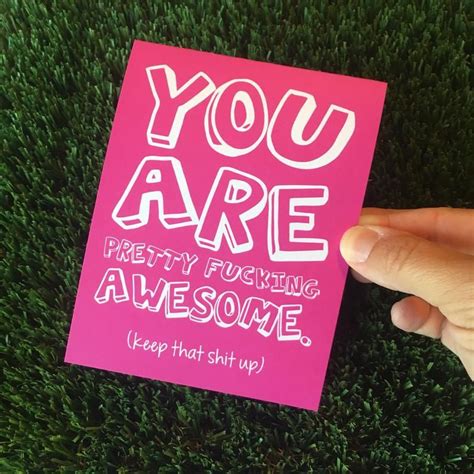 You Are Awesome Card Awesome Card Funny Friendship Card Card For