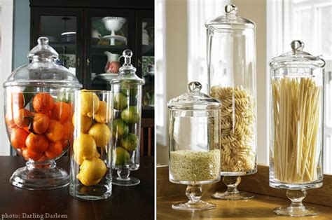 See more ideas about kitchen jars storage, kitchen jars, jar storage. Classic Glass Apothecary Jars in the Kitchen - At Home ...