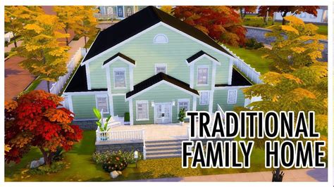 Large Traditional Home Sims 4 Speed Build Youtube