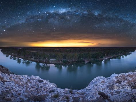 Milky Way Over Murray River 2018 Bing Desktop Preview