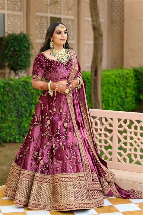 A Destination Wedding With Sound And Light Pheras Indian Bride Outfits Wedding Lehenga Designs