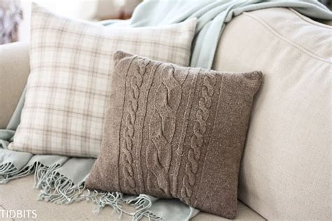 Re Purposed Sweater Pillows Tidbits Use Lightweight Interfacing To
