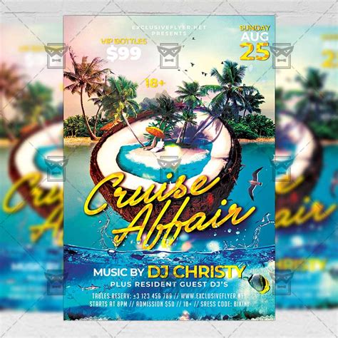 Cruise Affair Seasonal A5 Template Exclsiveflyer