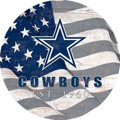 Dallas Cowboys 12 Team Color Flag Sign