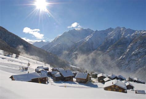 Skigebiet Visp Wallis Wintersportort Freizeitch