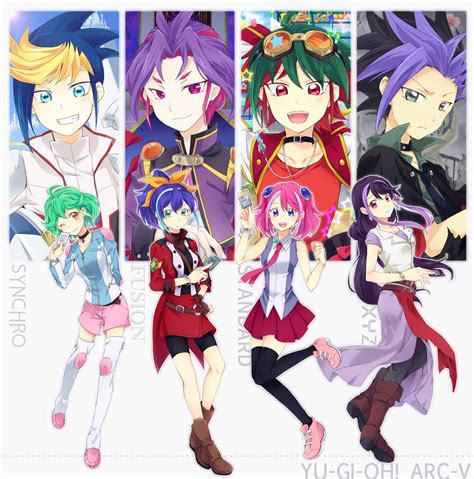 Yugioh Arc V Fan The 10 Counterparts Of Five Different Worlds Anime