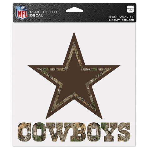 Dallas Cowboys Wincraft 8 X 8 Camo Color Decal