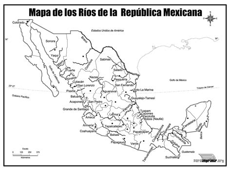 Resultado De Imagen Para Mapa De La Republica Mexicana Con Nombres