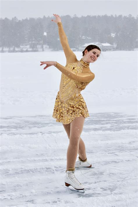 Gold Inspired Figure Skating Dress Figure Skating Dresses Skating