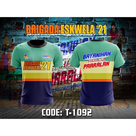 School Back To Brigada Eskwela T Shirt Full Sublimation Shopee