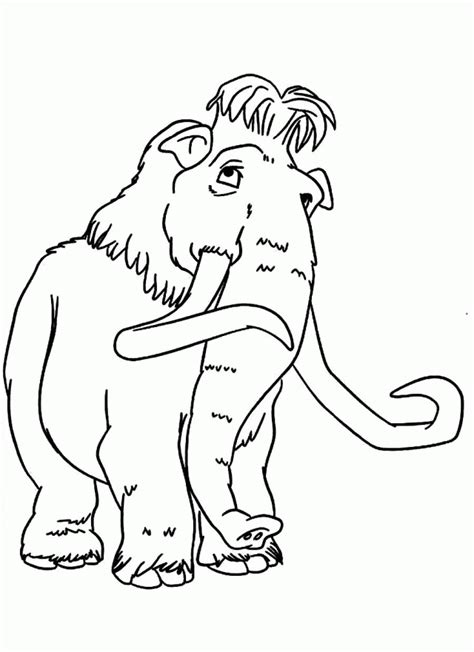 Download Mamoth Coloring Page - Coloring Home
