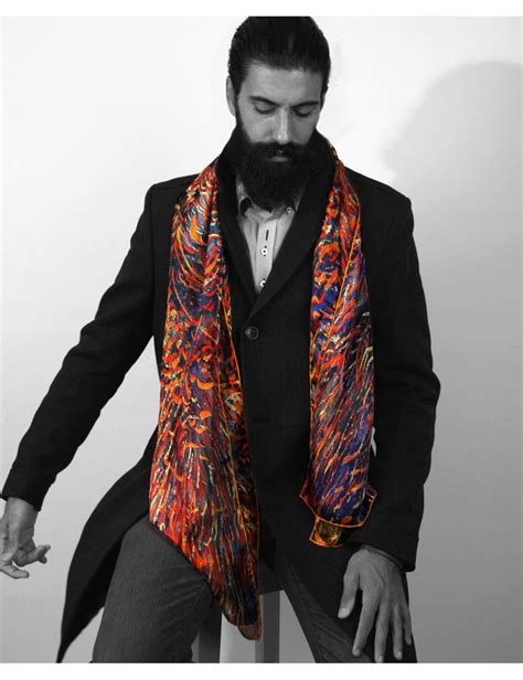Mens Silk Scarves Bold Design Neckties And More Spice Up Your Style