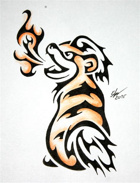 Tribal Growlithe By Esmeekramer On Deviantart