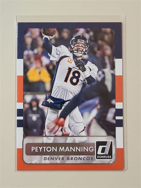 2015 Donruss Peyton Manning Football Card Etsy