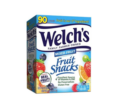 Welchs Welchs Mixed Fruit Snacks 90 Ct 45 Lb