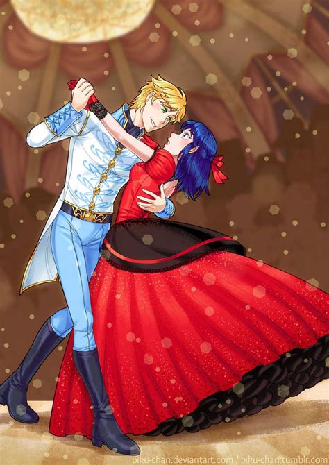 Taking the First Dance- Maiden Ladybug dancing with Prince Adrien in
