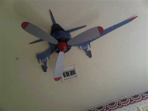 This is an interesting kids room ceiling with clouds and a fan that resembles a fighter plane. TOP 10 Ceiling fans for kids room 2019 | Warisan Lighting