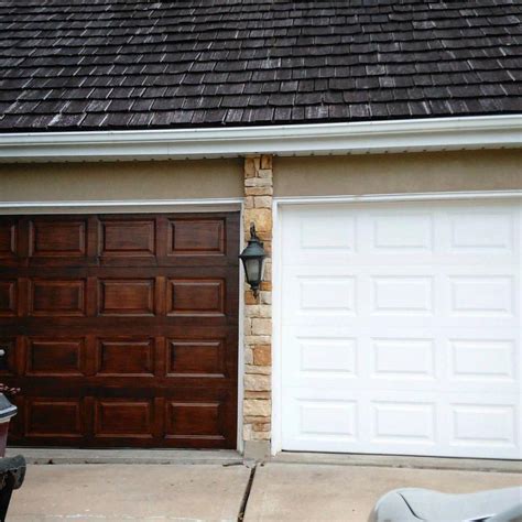 How To Paint A Garage Door To Look Like Wood Garatego