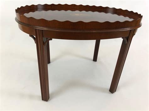 Tempered glass oval side coffee table shelf chrome base living room black. Very Pretty Small Oval Flame Mahogany Coffee Table or Side ...