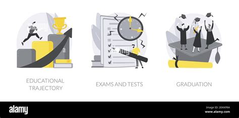 Getting An Academic Degree Abstract Concept Vector Illustrations Stock
