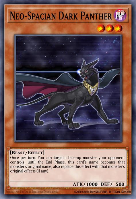 Neo Spacian Dark Panther Yu Gi Oh Card Database Ygoprodeck