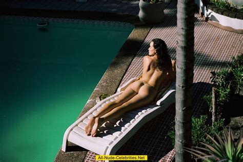 Sarah Stephens Topless Nude Poolside
