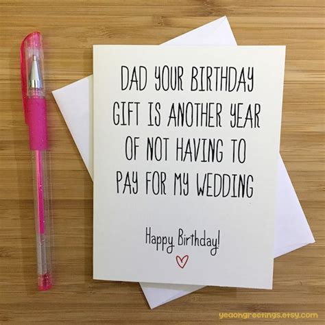 Happy Birthday Dad Card For Dad Funny Dad Card T For Etsy