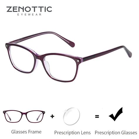 zenottic acetate women s prescription glasses clear eyeglasses 2020 ladies spectacles myopia