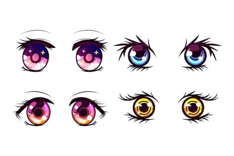 Premium Vector Detailed Anime Eye Collection