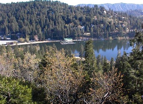 Crestline Ca View Above Lake Gregory Photo Picture Image