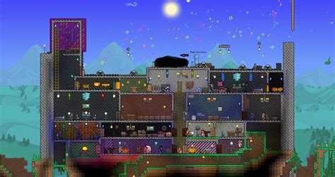 A base for pre hardmode. How is my base? (design logic in comments) : Terraria