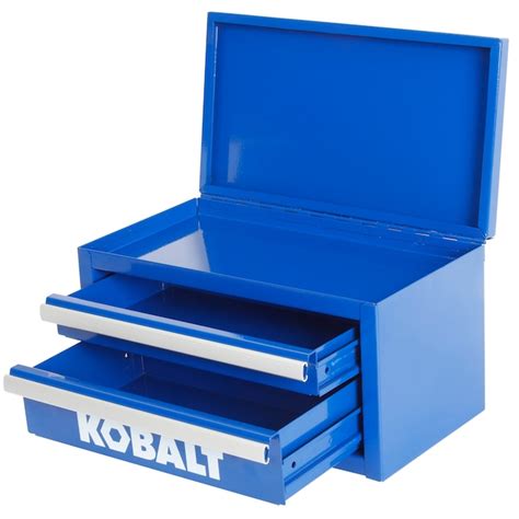 Kobalt Mini 1083 In 2 Drawer Blue Steel Tool Box In The Portable Tool