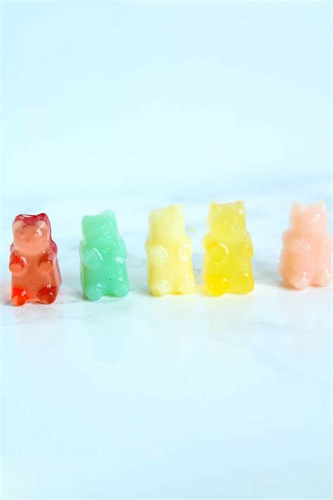 Although they have protein, these sugary snacks aren't particularly healthy for you. Vegan Gummy Bears - BakedbyClo | Vegan Dessert Blog