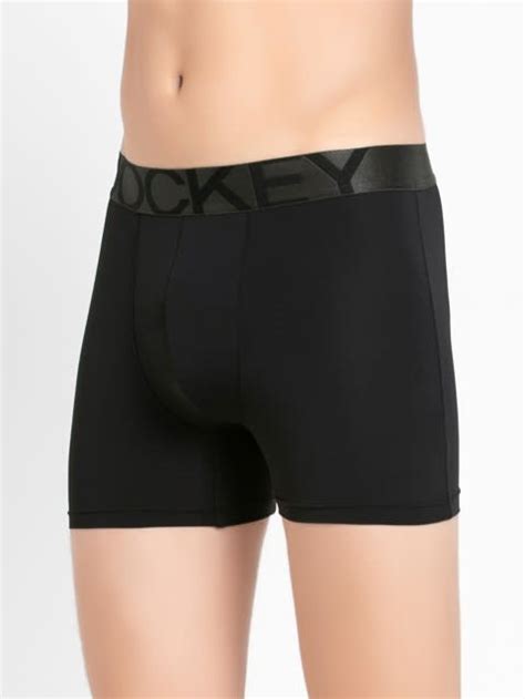 Buy Black Ultra Soft Tactel Nylon Mens Trunks With Double Layer Contoured Pouch For Men Ic28