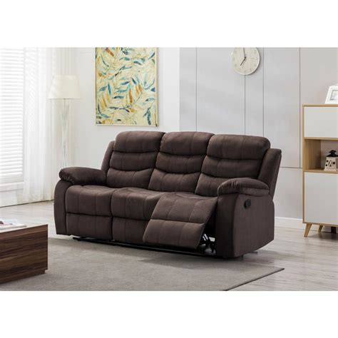 Us Pride Furniture Harper Brown Reclining Sofa S6053 S The Home Depot