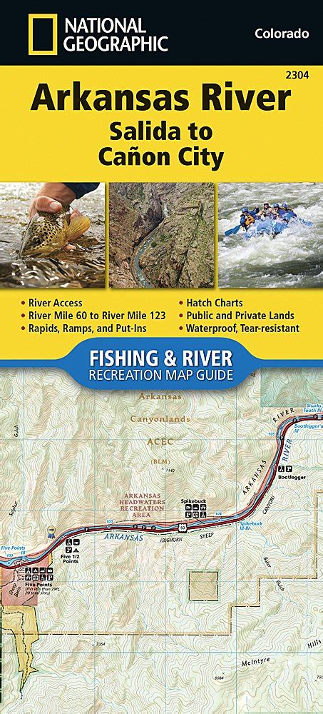 Fishing And River Map Guides 2304 Colorado Arkansas River Salida To
